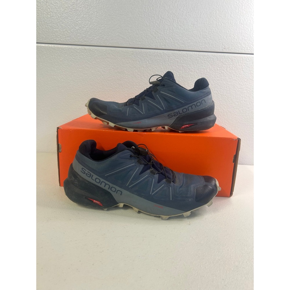 Salomon Speedcross 5 Navy Blue Mens 10.5 Womens 12 #2831